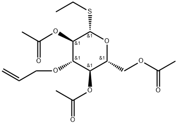 Ethyl 2,4,6-tri-O-acetyl-3-O-allyl-1-thio-β-D-glucopyranoside Structure