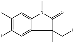 5-iodo-3-(iodomethyl)-1,3,6-trimethylindolin-2-one Structure