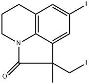 8-iodo-1-(iodomethyl)-1-methyl-5,6-dihydro-1H-pyrrolo[3,2,1-ij]quinolin-2(4H)-one Structure