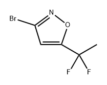 3-Bromo-5-(1,1-difluoroethyl)isoxazole Structure