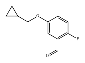 5-(cyclopropylmethoxy)-2-fluorobenzaldehyde Structure