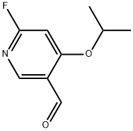 6-Fluoro-4-(1-methylethoxy)-3-pyridinecarboxaldehyde Structure