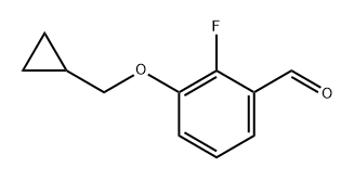 3-(cyclopropylmethoxy)-2-fluorobenzaldehyde Structure
