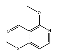 2-methoxy-4-(methylthio)nicotinaldehyde Structure