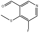 5-fluoro-4-(methylthio)nicotinaldehyde Structure