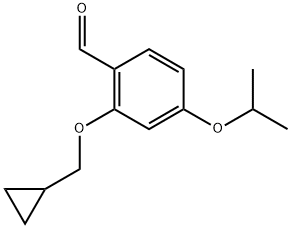 2-(cyclopropylmethoxy)-4-isopropoxybenzaldehyde Structure