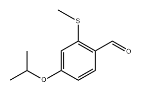 4-isopropoxy-2-(methylthio)benzaldehyde Structure