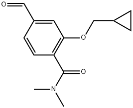 2-(Cyclopropylmethoxy)-4-formyl-N,N-dimethylbenzamide Structure