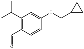 4-(cyclopropylmethoxy)-2-isopropylbenzaldehyde Structure