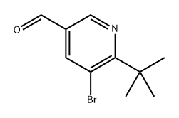 5-Bromo-6-(tert-butyl)nicotinaldehyde Structure