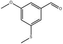 3-Methoxy-5-(methylthio)benzaldehyde 구조식 이미지