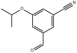 3-formyl-5-isopropoxybenzonitrile Structure