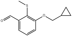 3-(Cyclopropylmethoxy)-2-(methylthio)benzaldehyde 구조식 이미지