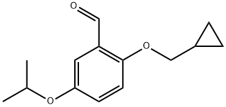 2-(cyclopropylmethoxy)-4-isopropoxybenzaldehyde Structure