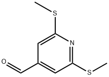 2,6-Bis(methylthio)-4-pyridinecarboxaldehyde Structure