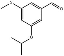 3-Isopropoxy-5-(methylthio)benzaldehyde Structure