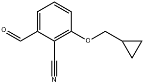 2-(Cyclopropylmethoxy)-6-formylbenzonitrile Structure