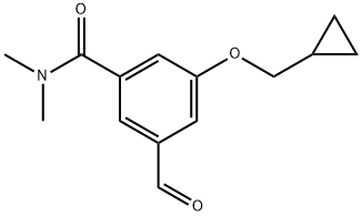 3-(Cyclopropylmethoxy)-5-formyl-N,N-dimethylbenzamide Structure