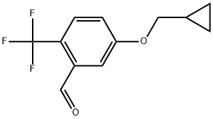 5-(cyclopropylmethoxy)-2-(trifluoromethyl)benzaldehyde Structure