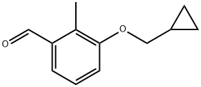 3-(Cyclopropylmethoxy)-2-methylbenzaldehyde 구조식 이미지