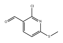 2-chloro-6-(methylthio)nicotinaldehyde Structure