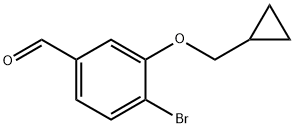 4-bromo-3-(cyclopropylmethoxy)benzaldehyde Structure