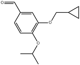 3-(Cyclopropylmethoxy)-4-(1-methylethoxy)benzaldehyde Structure