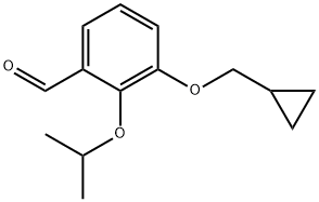 3-(Cyclopropylmethoxy)-2-(1-methylethoxy)benzaldehyde Structure