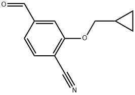 2-(Cyclopropylmethoxy)-4-formylbenzonitrile Structure