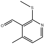 4-Methyl-2-(methylthio)-3-pyridinecarboxaldehyde 구조식 이미지