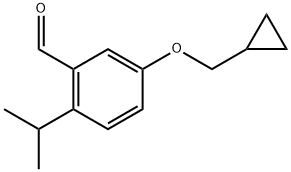 5-(Cyclopropylmethoxy)-2-(1-methylethyl)benzaldehyde Structure