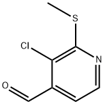 3-chloro-2-(methylthio)isonicotinaldehyde Structure