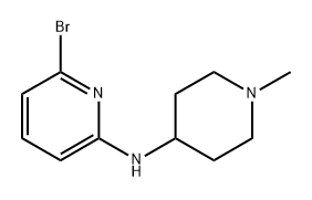 6-Bromo-N-(1-methyl-4-piperidyl)pyridin-2-amine Structure