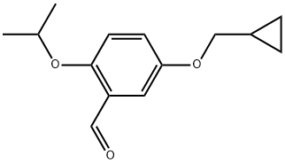 5-(Cyclopropylmethoxy)-2-(1-methylethoxy)benzaldehyde Structure