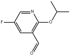 5-Fluoro-2-(1-methylethoxy)-3-pyridinecarboxaldehyde Structure