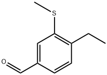 4-ethyl-3-(methylthio)benzaldehyde Structure