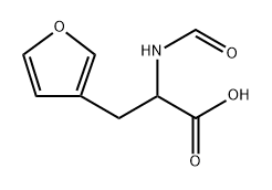 3-Furanpropanoic acid, α-(formylamino)- Structure