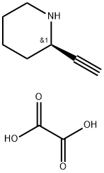 Piperidine, 2-ethynyl-, (R)-, ethanedioate (1:1) (9CI) 구조식 이미지