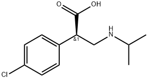 Benzeneacetic acid, 4-chloro-α-[[(1-methylethyl)amino]methyl]-, (αR)- Structure