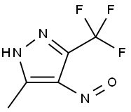 5-Methyl-4-nitroso-3-(trifluoromethyl)-1H-pyrazole Structure