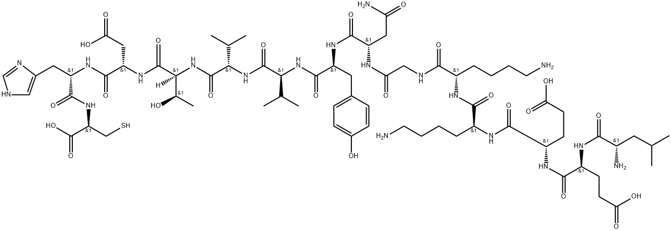 EGFRvIII peptide (PEPvIII) Structure