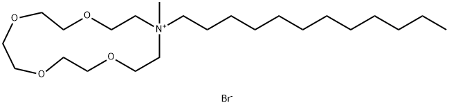 N-dodecyl-N-methylmonoazonium 15-crown Structure