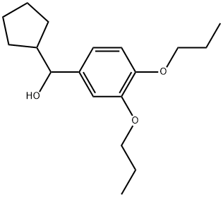 α-Cyclopentyl-3,4-dipropoxybenzenemethanol Structure