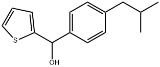 (4-isobutylphenyl)(thiophen-2-yl)methanol Structure