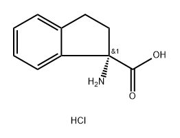 (S)-1-Amino-2,3-dihydro-1H-indene-1-carboxylic acid hydrochloride Structure