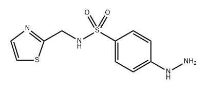 4-Hydrazinyl-N-(thiazol-2-ylmethyl)benzenesulfonamide Structure