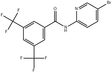 N-(5-Bromo-2-pyridinyl)-3,5-bis(trifluoromethyl)benzamide Structure