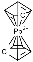 bis(η3-cyclopentadienyl)lead Structure