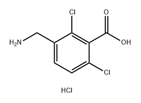 3-(aminomethyl)-2,6-dichlorobenzoic acid
hydrochloride Structure