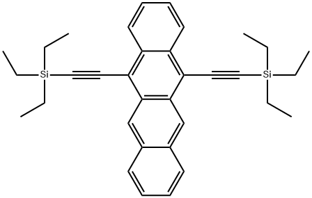 5,12-bis(triethylsilylethynyl)tetracene Structure